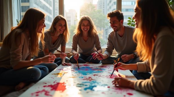 Le team building peinture comme levier de cohésion authentique