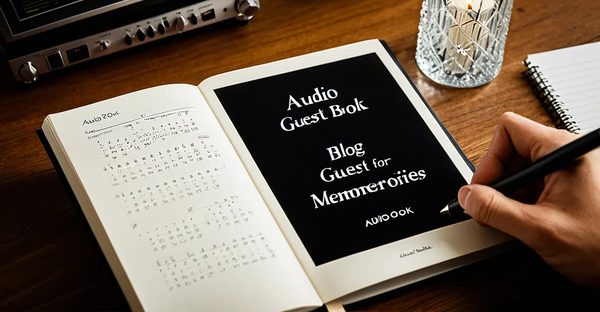Livre d'or audio pour célébrations : créez des souvenirs inoubliables